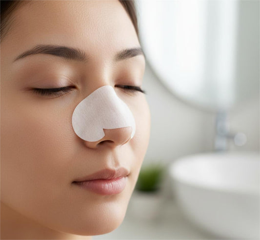 מדבקות פנים שחורות