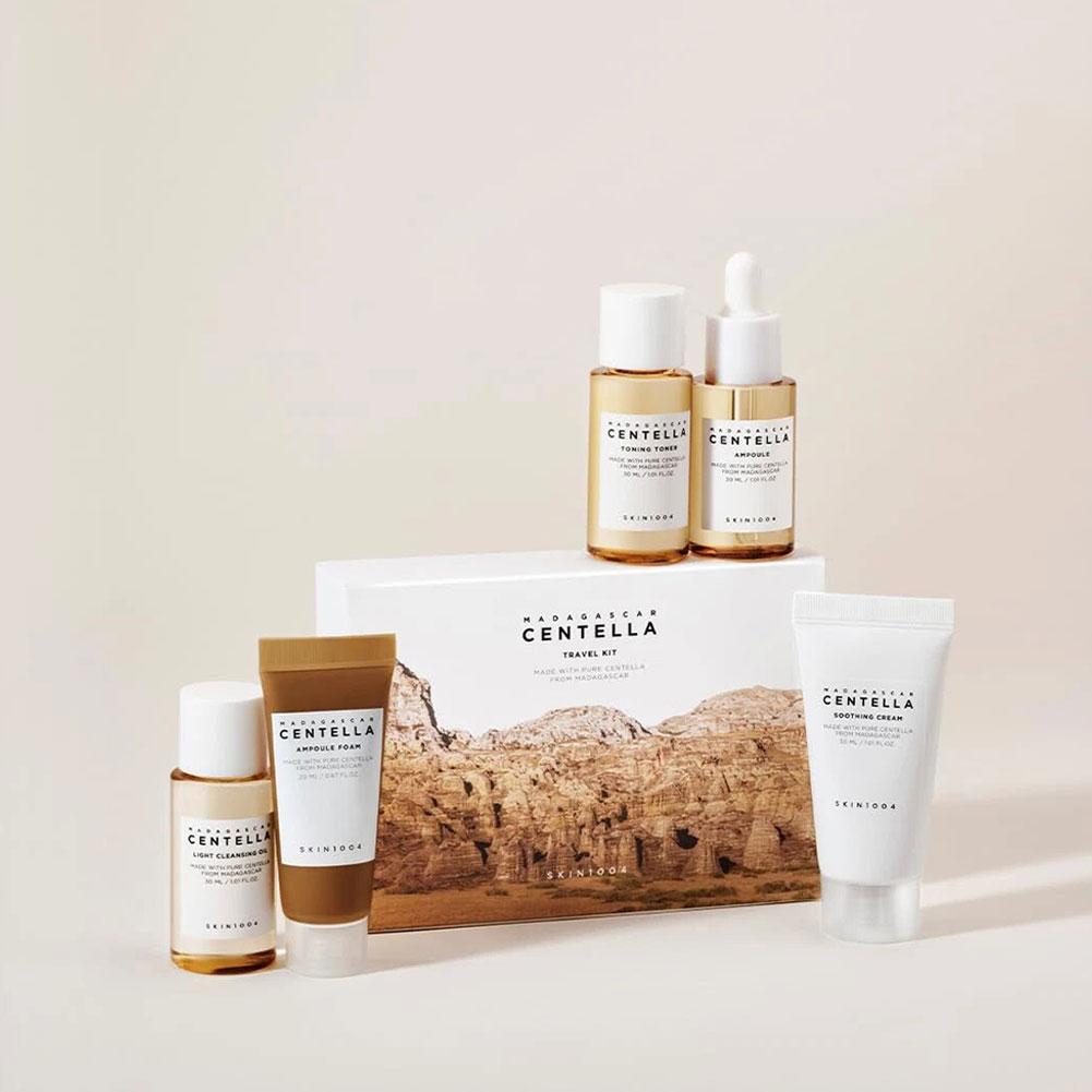 מארז טיפוח קוריאני מושלם SKIN1004 Madagascar Centella – ערכת 5 פריטים