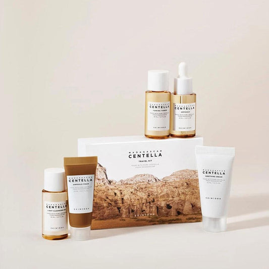 מארז טיפוח קוריאני מושלם SKIN1004 Madagascar Centella – ערכת 5 פריטים