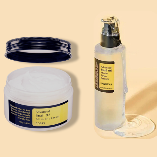 סט אנטי אייג'ינג COSRX: סרום + קרם עם ריר חלזונות קוריאני